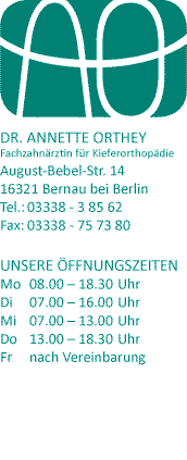 Dr. Orthey, Logo, Adresse, Öffnungszeiten